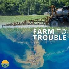 Farm to Trouble — tractor and Gulf of Mexico dead zone